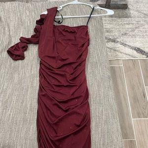 Burgundy formal dress